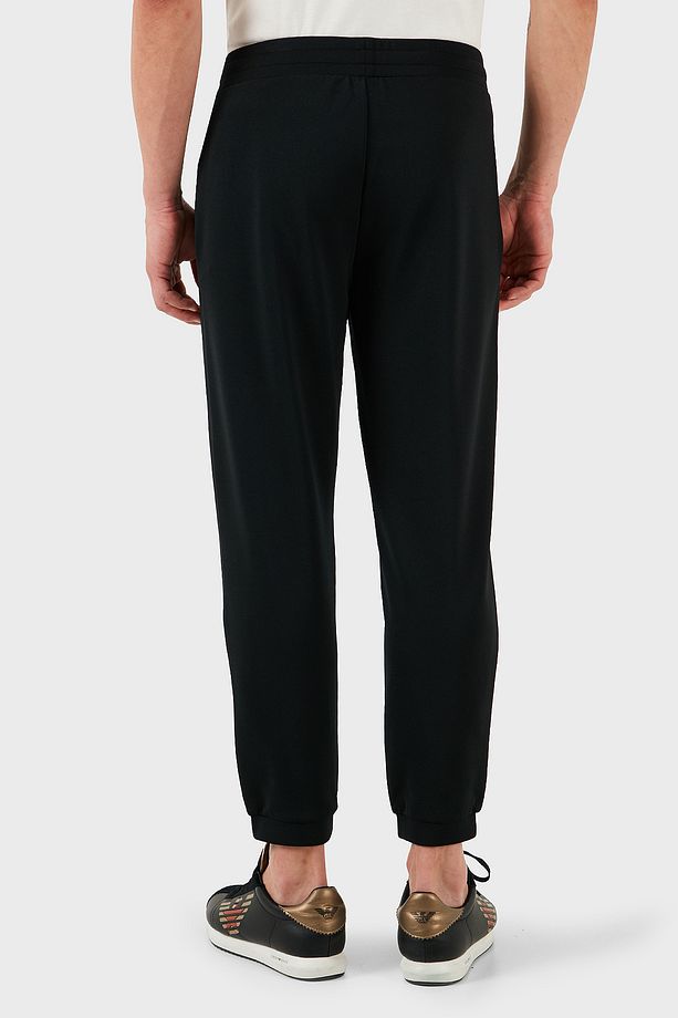 Logolu Modal Karışımlı Regular Fit Normal Bel Lastikli Paça Jogger Pantolon Erkek PANTOLON 7M000 - 6