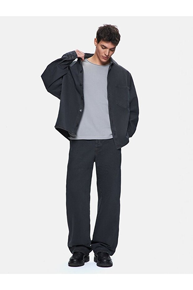 Wıllo Oversıze Jean Gömlek - 1