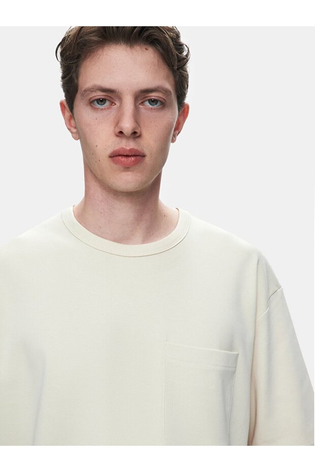 Μπλουζάκι Loose Beige - 4