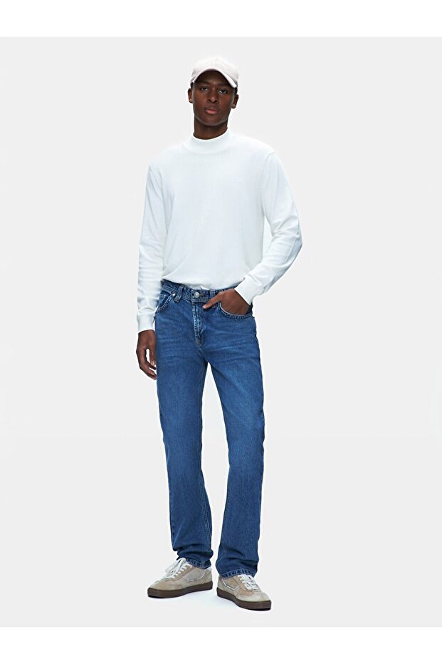 Hollywood Y Straight Leg Mid Waist Jean Trousers