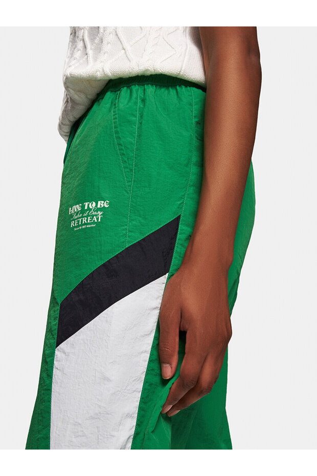 Lastikli Relaxed Yeşil Eşofman - 6