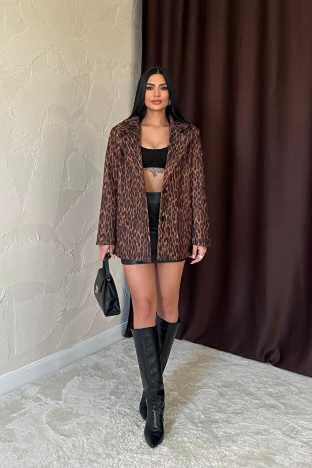 Leopar Leopar Ceket - 4