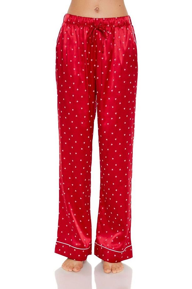 Kalp Desenli Gömlek ve Pijama Altı Takımı - 4