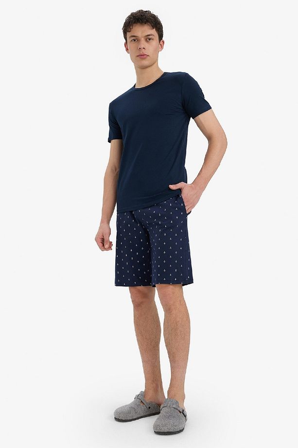 Regular Fit Desenli Cepli Şort Pijama Altı E0513AX25SM - 2