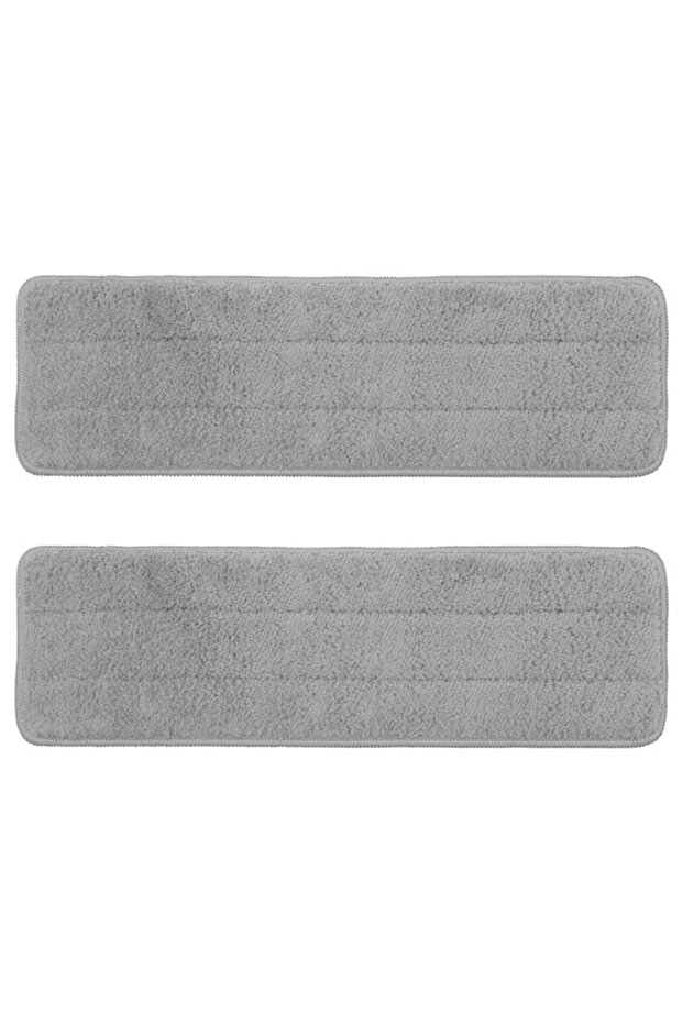PEPPRIG Microfibre Pad for Flat Mop, Grey, 12x37 cm – Reusable & Efficient Cleaning Solution