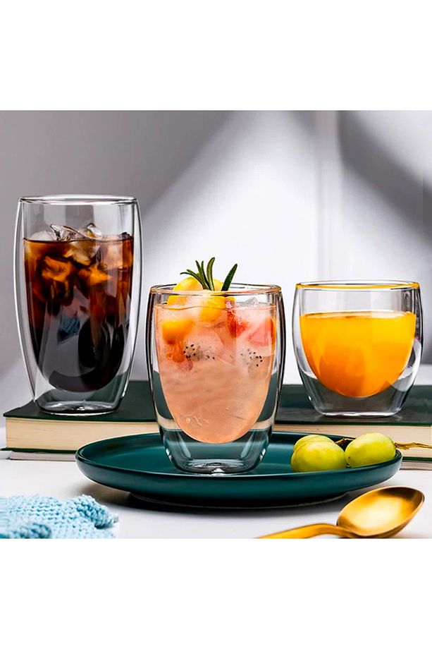380 ml Çift Camlı Çift Cidarlı Bardak - 3