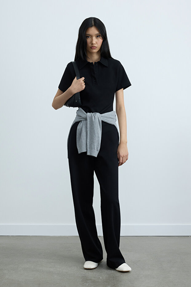 Black Jane Wide Leg Pants