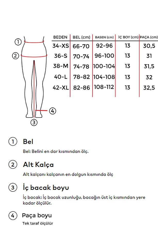 Kadın Snow Kot Rengi Önden Cepli Midi Boy Denim Şort - 4