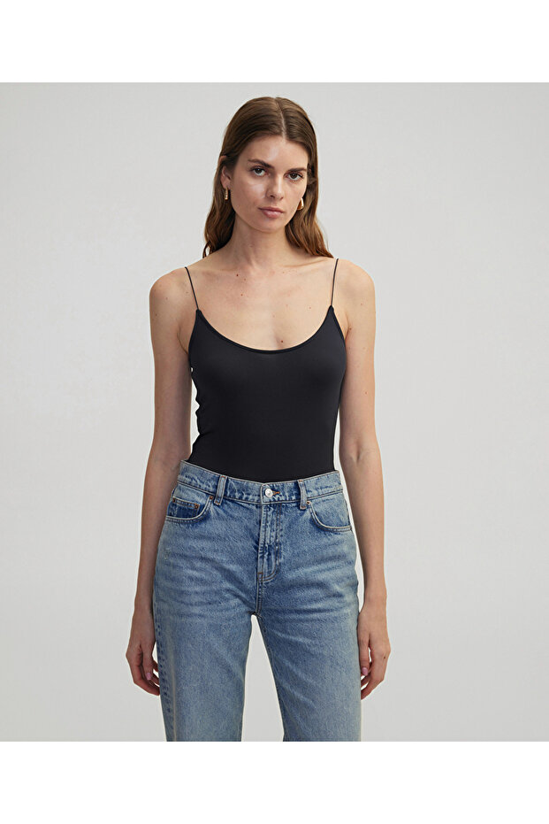 Askılı crop tişört - 1