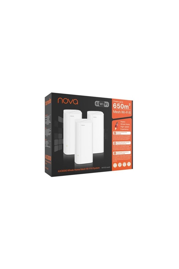 Mx12 3lü Paket Ax3000 Tüm Evi Kapsayan Mesh Sistemi - 4