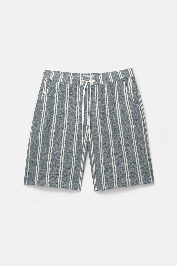 Çizgili rustik jogger bermuda şort - 7