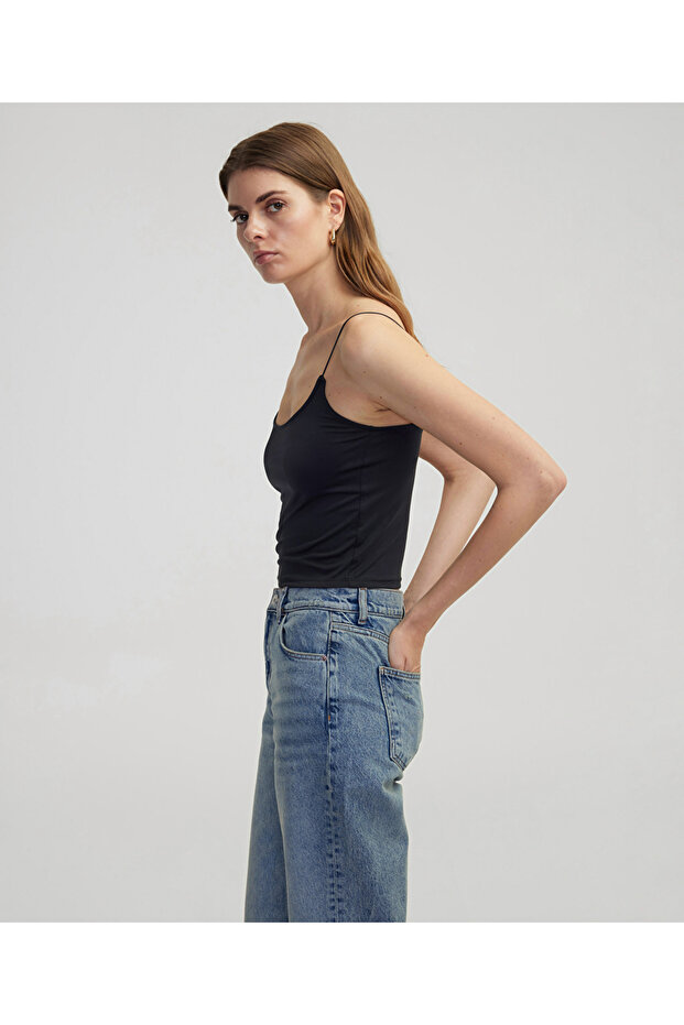 Askılı crop tişört - 2