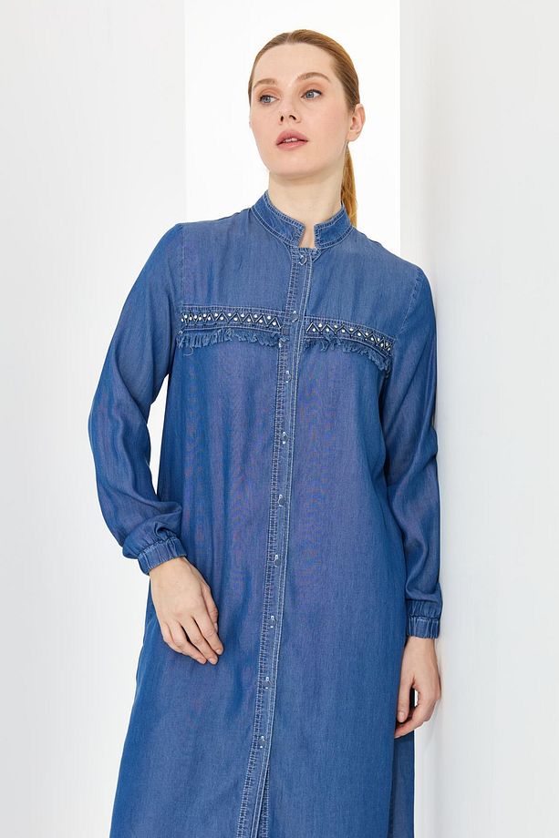 İnce Kot Yazlık Kap Giy Çık Tunik 61050 - 8