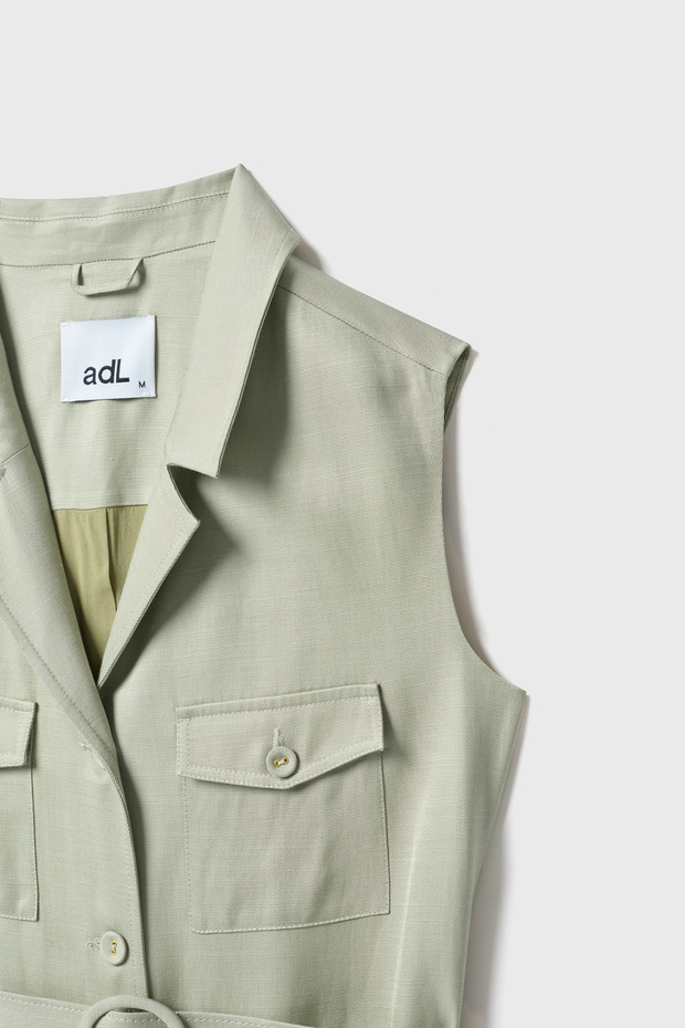 Körüklü Cepli Elbise - 9