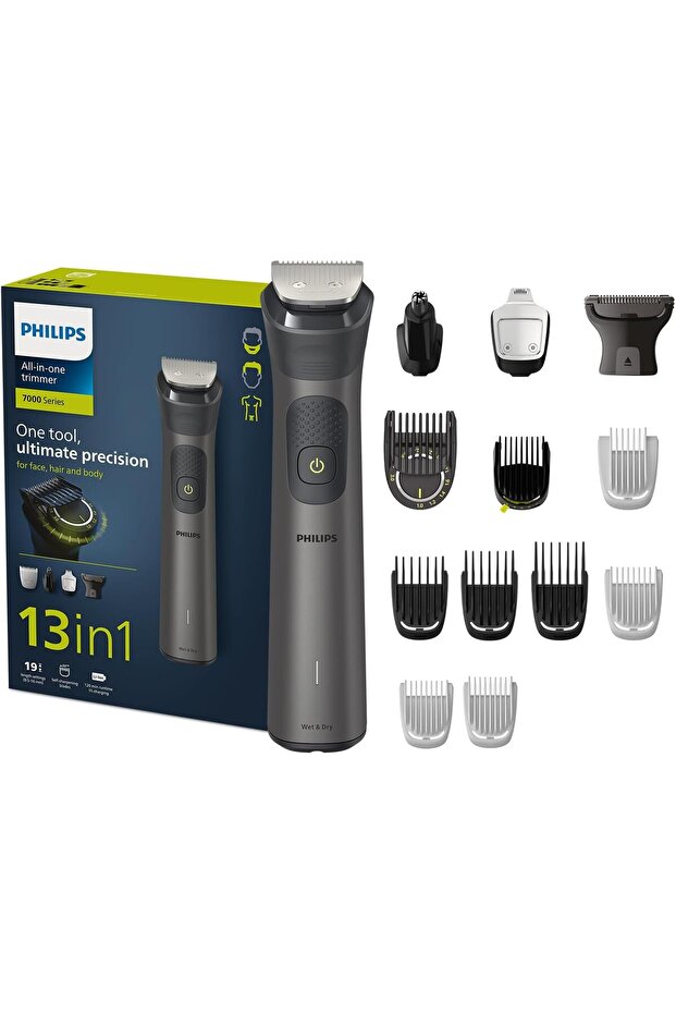 Philips MG7920/15 Multi-Trimmer | 13-in-1 Facial, Hair & Body Grooming Tool | Nose & Ear