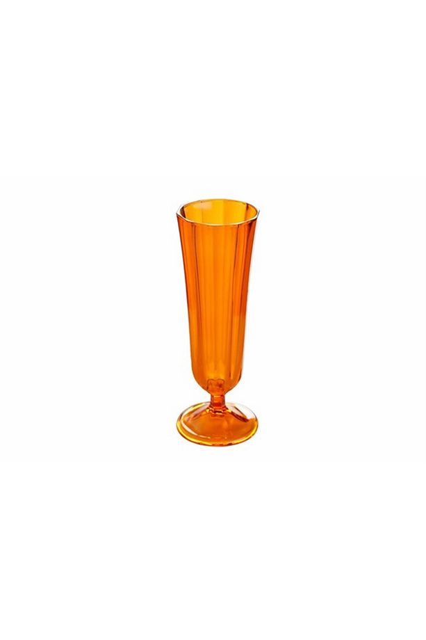 Turuncu Flüt Şampanya Bardağı 130 Cc - 1