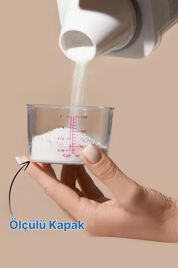 2 Adet Sızdırmaz Depolama Sıvı Toz Deterjan Erzak Saklama Kutusu- Ölçekli Deterjan Kutusu 2300 ml - 3