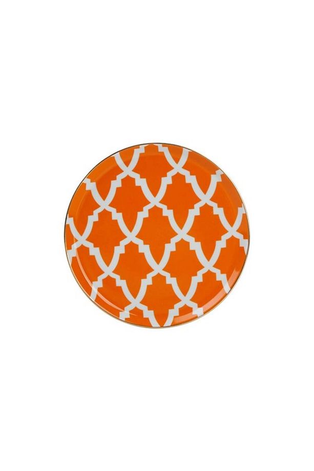 Morocco Ds3 Turuncu Düz Tabak 20 Cm - 1