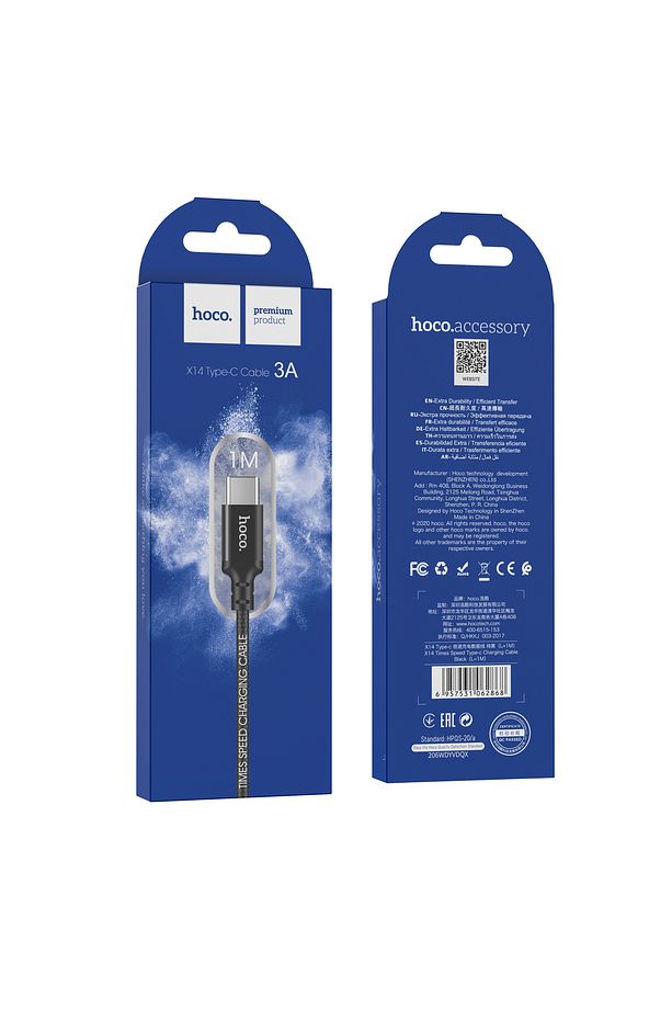 X14 3a Iphone Android Uyumlu Type-c To Usb Hızlı Şarj Veri Kablosu Siyah 1 Metre - 7