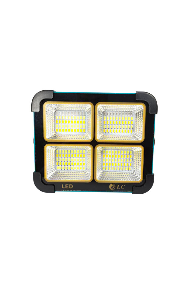 مصباح تخييم LED قابل لإعادة الشحن | شحن بالطاقة الشمسية | 4 أوضاع إضاءة | مصباح عمل خارجي