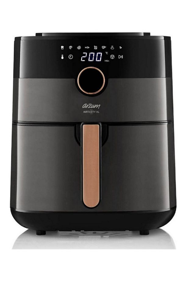 Airfryer Xl Yağsız Sıcak Hava Fritözü 1750 W 6 Lt 8 Programlı Dijital Ekran, Rose - 1