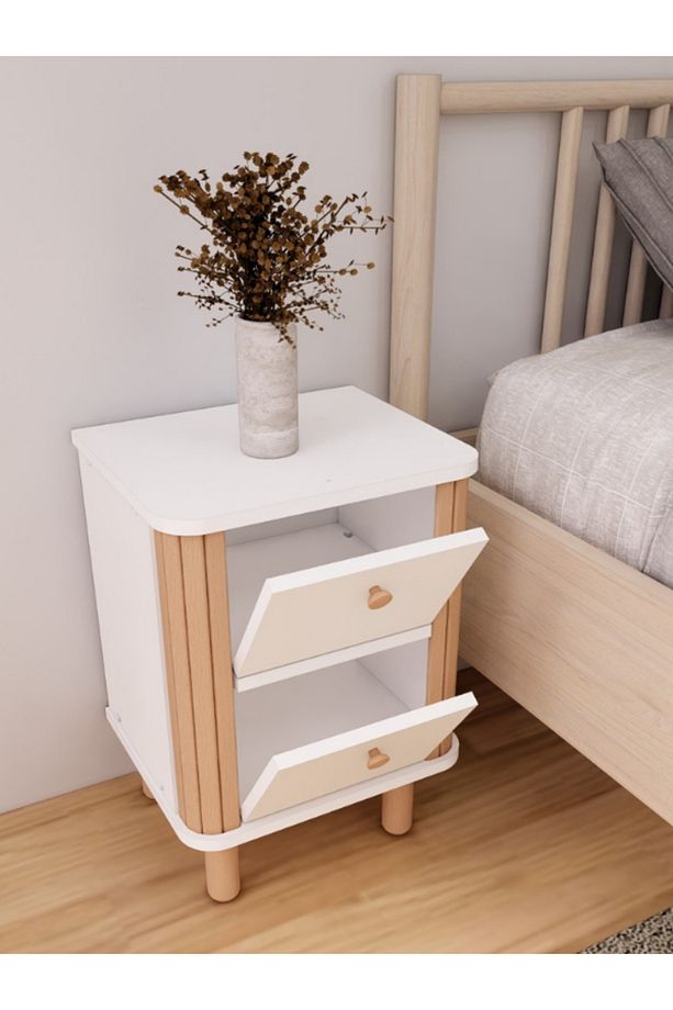 Weltwood Mobilya Fransız Bohem Yan Sehpa/komidin Komodin Mdf Ve Kayın Ağacı Üretilmiştir Sağlam (R) - 3