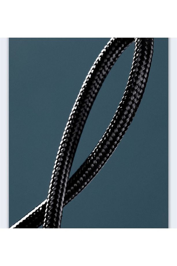 Type-c Usb Süper Hızlı Şarj Kablosu Hasır Örgü Tasarım Dayanıklı 1 Metre Uzun Kablo 5a 40 Watt - 4