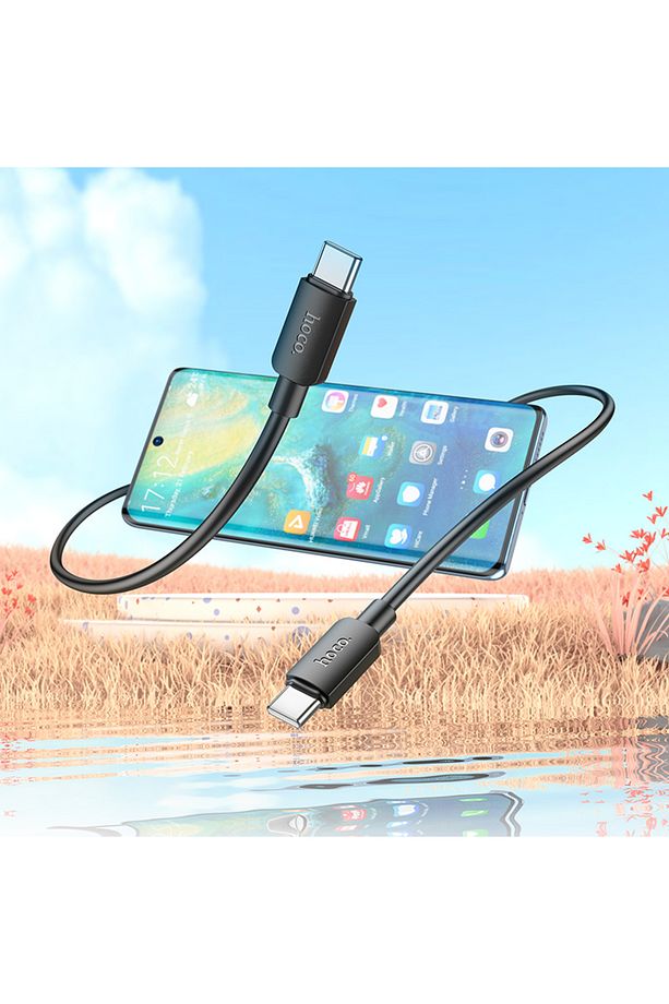 X96 Hyper 60w 3a Type-c To Type-c Iphone Android Uyumlu Hızlı Şarj Veri Kablosu Siyah 1 Metre - 5