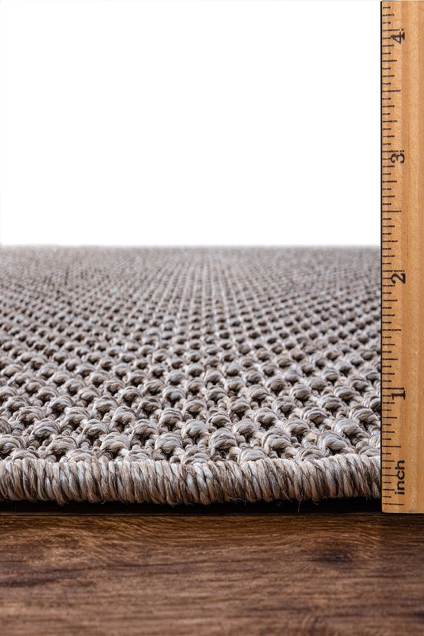 TM-01 Sisal Jut Hasır Model Tek Renk Dokuma Yıkanabilir Toz Vermez  Halı Vizon - 6