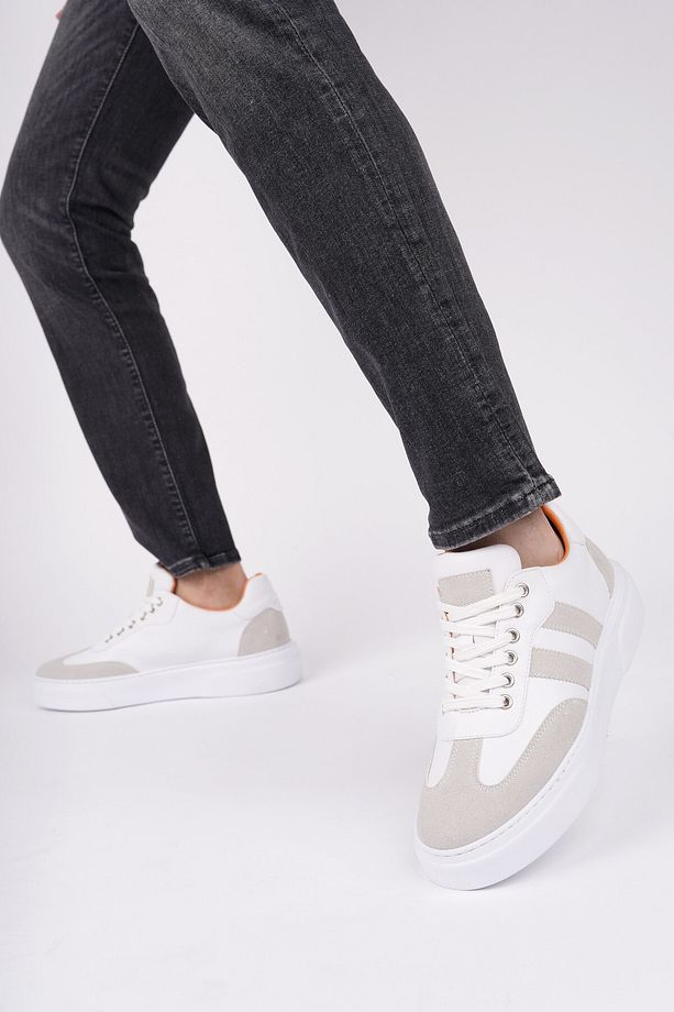 Logan Kalın Taban Bağcıklı Erkek Günlük Sneaker Spor Ayakkabı - 6