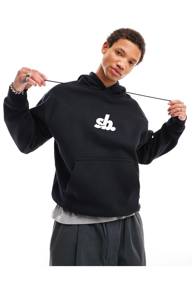 SB Fleece Pullover Essential Hbr Siyah Erkek Sweatshirt - 1