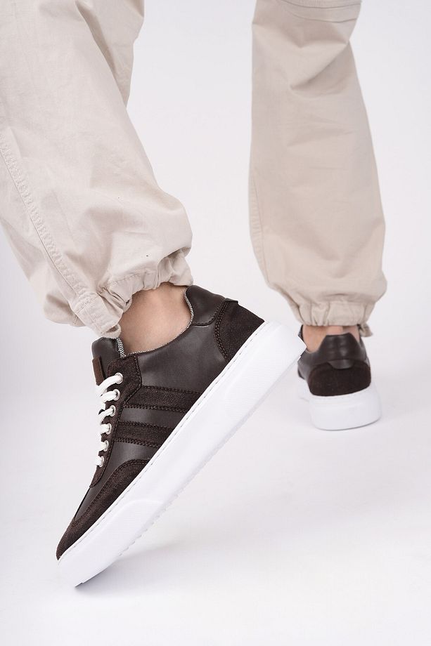 Logan Kalın Taban Bağcıklı Erkek Günlük Sneaker Spor Ayakkabı - 7
