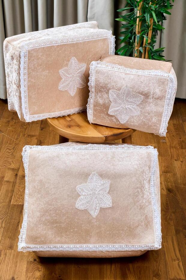 Velvet Lace Bag Bundle Set (Set of 3)
