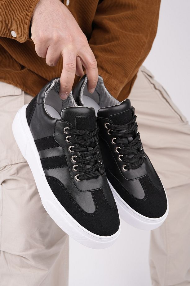 Logan Kalın Taban Bağcıklı Erkek Günlük Sneaker Spor Ayakkabı - 3