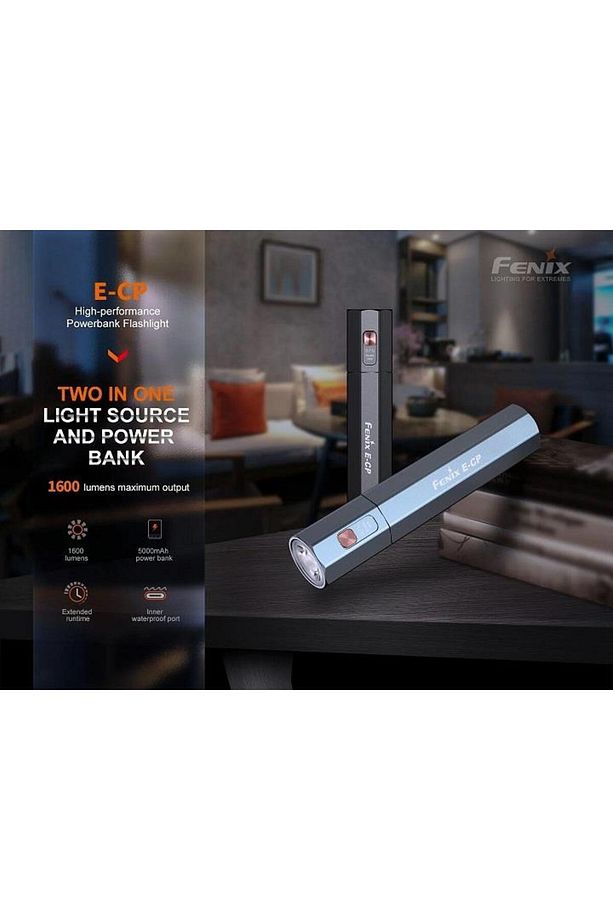 E-CP Yüksek Performanslı Powerbank El Feneri 1600 Lümen-FENİXE-CP - 5