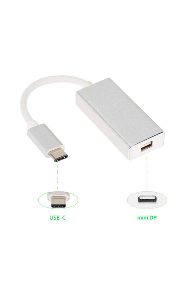 Type-c To Mini Displayport Minidp Görüntü Aktarım Kablosu - 3
