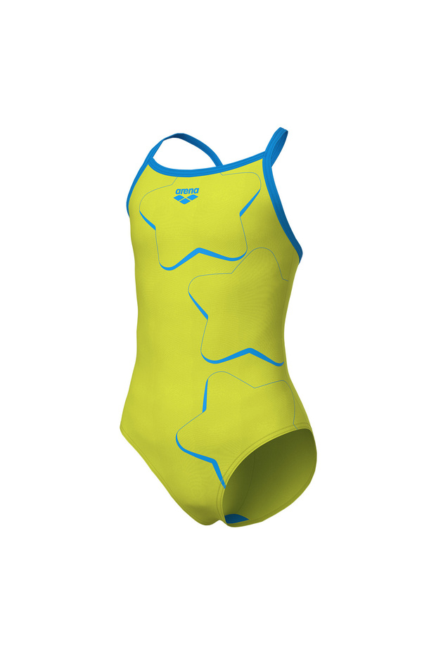 Gırls Star Graphic Light Drop Back/أخضر ناعم-