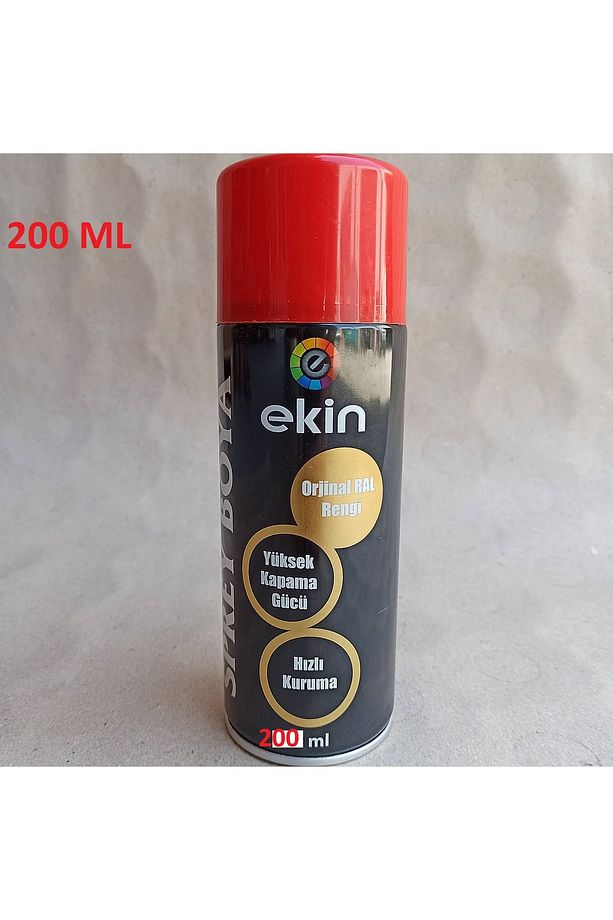 EKİN KIRMIZI SPREY BOYA 200 ML  YÜKSEK KAPATICILIK RENK 1 ADET GÖNDERİLİR - 1