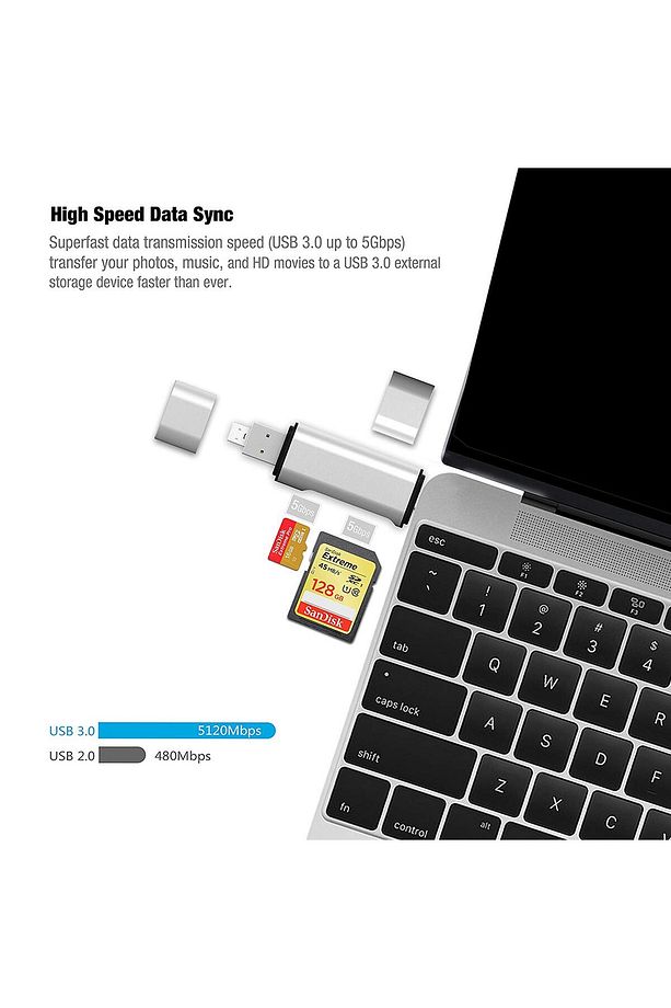 Type-c Usb 3.1 Micro Usb Usb 3.0 Sd Tf Micro Sd Kart Okuyucu - 4