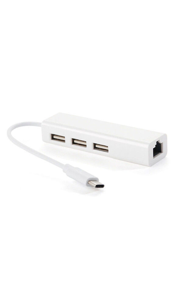 Usb-c 3.1 Type-c 3 Port Usb 3.0 Ve Rj45 Yüksek Hızlı Ethernet - 1