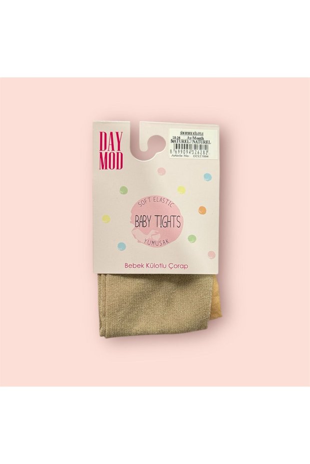 Baby Girl Light Skin Color Glitter Pantyhose