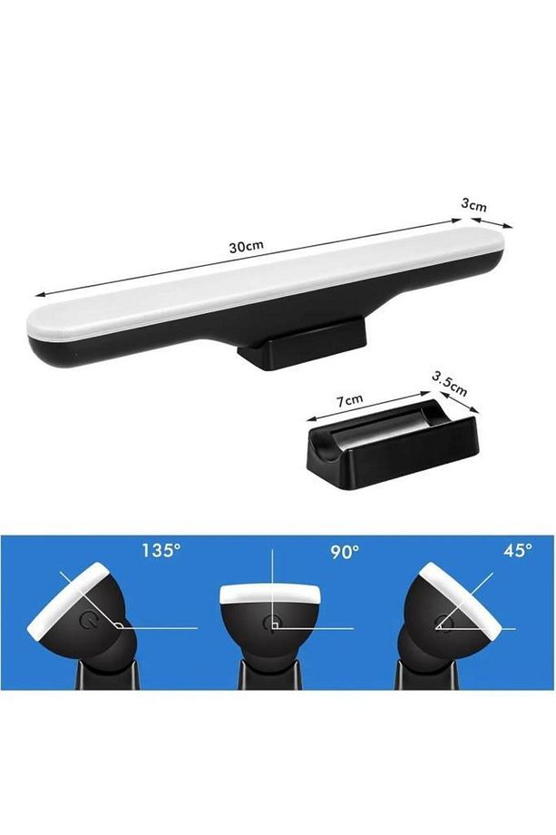 Gözü Yormayan Şarjlı Led Işık Kitap Okuma Masa Lambası Dolap İçi Mıknatıslı Led Aplik Lamba - 6
