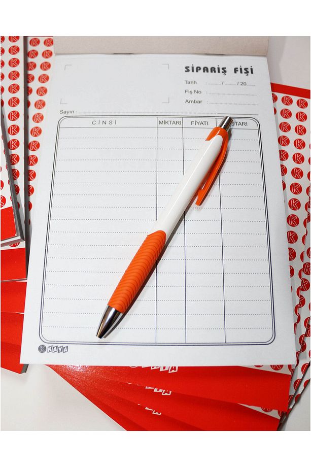 Sipariş Fişi A5 14x20 Cm 2 Nüsha Otokopili 1 Adet / Cilt - 3