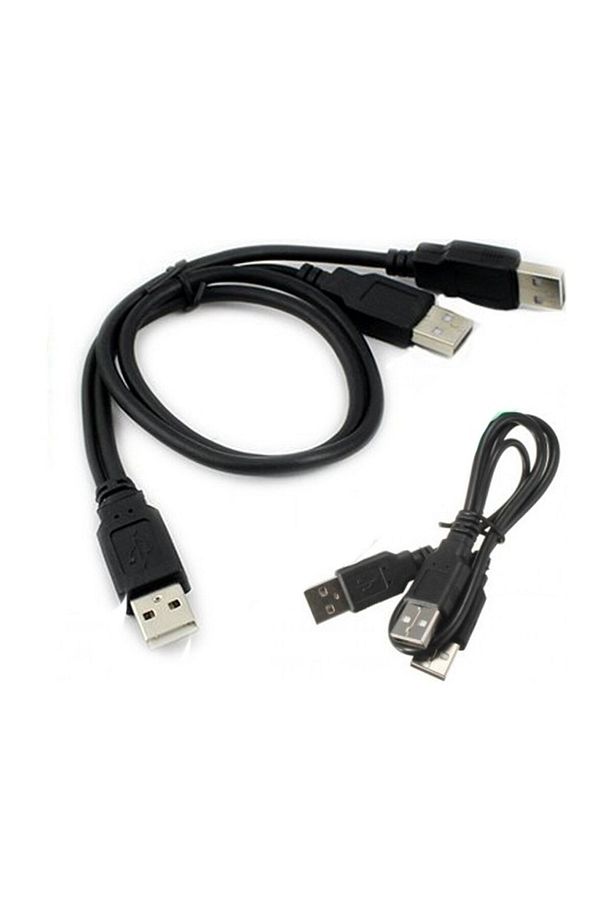 Harici Diskler Için Y Kablo 3 Uçlu Usb 2.0 Kablo - 1