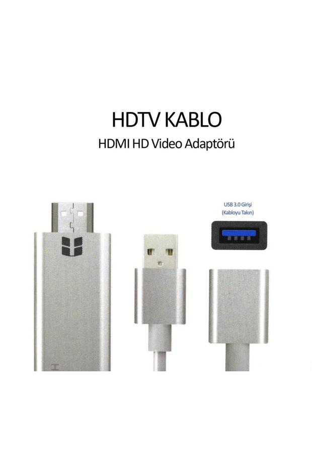 Iphone Android 1080p Görüntü Aktarım Hdtv Hdmi Kablosu - 1