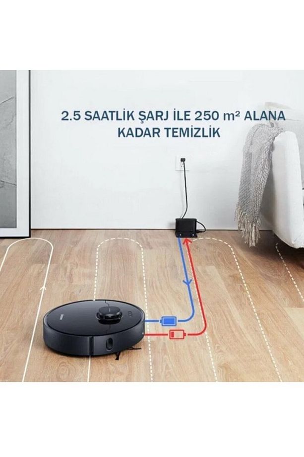 4000Pa Güçlü Emiş ve Lidar Navigasyon Sesle Kontrol Özelliği Akıllı Temizlik-L10Pro Yüksek Kalite - 3