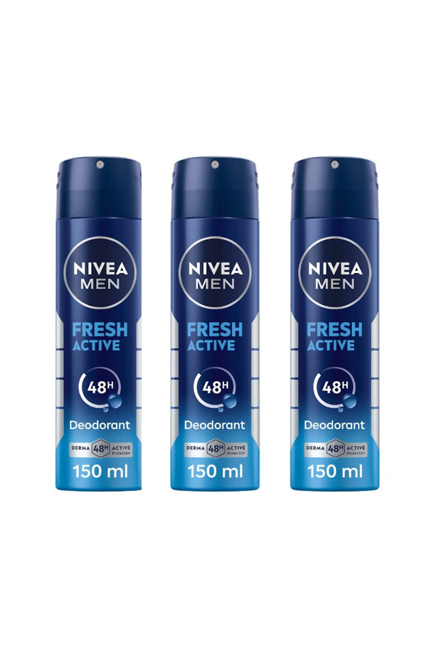Men Fresh Active Marine Scent Long Lasting Spray Multi-Box (3x150ml)