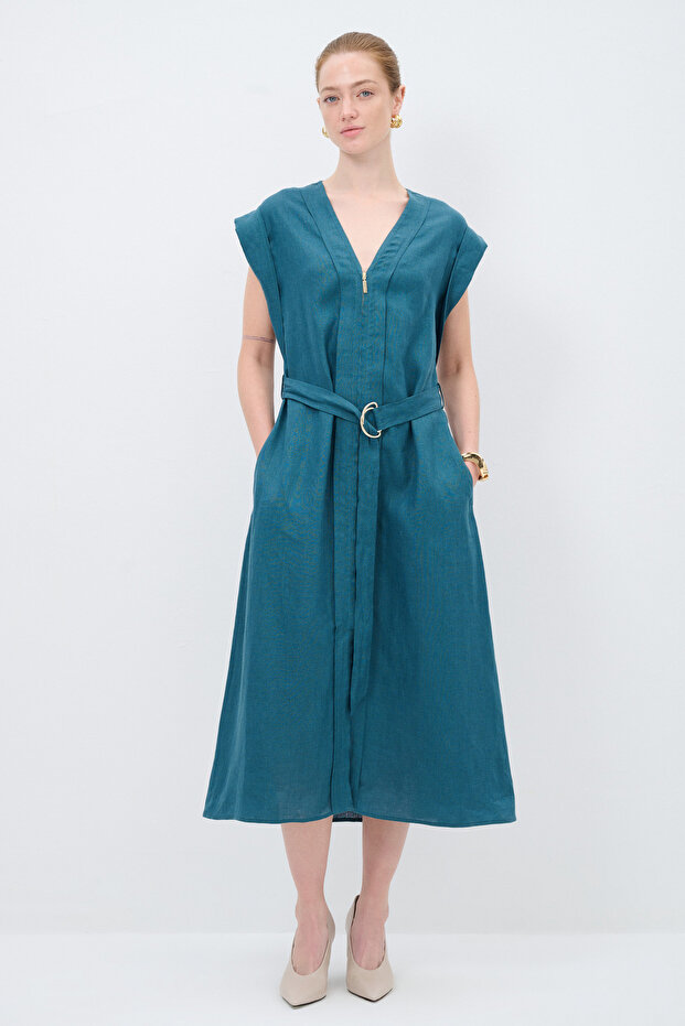 Fermuarlı Elbise - 1