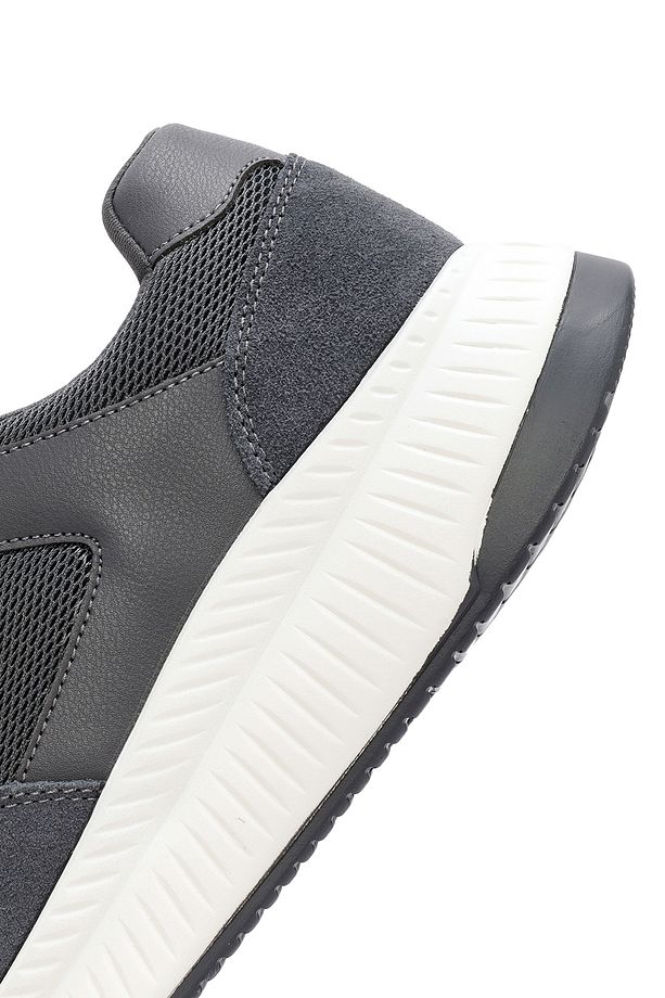 Zero Erkek Gri Kalın Tabanlı Bağcıklı Kumaş Sneaker 24wfd691214 - 8