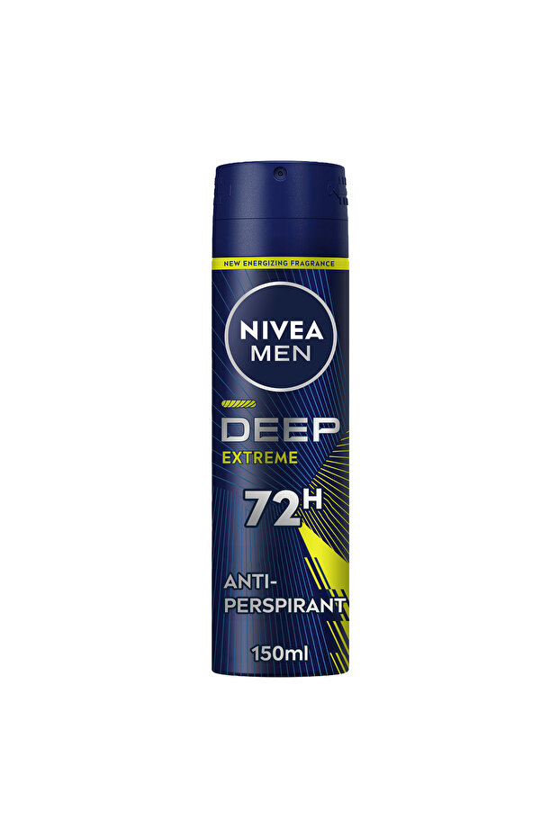NIVEA MEN DEEP Extreme MaxxTech, Antiperspirant for Men, Spray 150ml